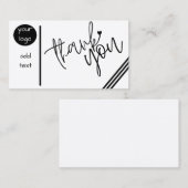 Carte personnalisée Merci  (Devant / Derrière)