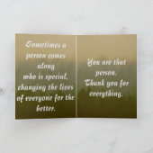 Carte personnalisée Merci Nature Red Rock Lichen (Intérieur)