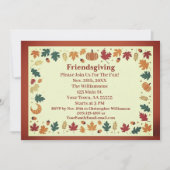 Carte personnalisée Minimaliste Automne (Devant)