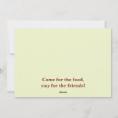 Carte personnalisée Minimaliste Automne (Dos)