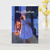 Carte personnalisée Nutcracker Vintage Art Nouveau (Fleur jaune)