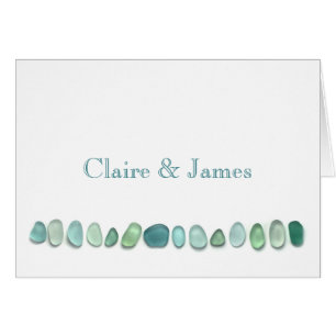 Carte personnalisée par verre de mer d'Aqua