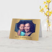 Carte personnalisée Photo d'anniversaire (Fleur jaune)