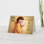 Carte personnalisée Photo d'anniversaire<br><div class="desc">Photo Personnalisée Anniversaire La carte personnalisée est une carte que vous pouvez recréer pour vous-même. Laissez ou remplacez la photo par la vôtre sur la couverture et les informations. Profitez de donner cette carte merveilleuse.</div>