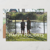 Carte personnalisée Photo Snowfall (Devant / Derrière)