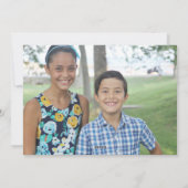 Carte personnalisée Photo Snowfall (Dos)