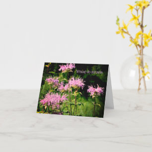 Carte personnalisée Polonaise Get Well Flower Natu