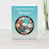 Carte personnalisée pour anniversaire de sobriété (Devant)