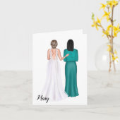 Carte personnalisée pour belle-mère sur mariage (Fleur jaune)