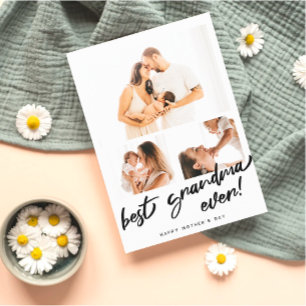 Carte personnalisée pour grand-mère avec photo pou