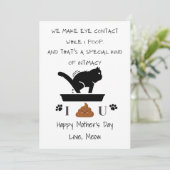 Carte personnalisée pour la fête des mères/pères (Debout devant)