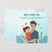 Carte personnalisée pour la fête des pères (Devant / Derrière)