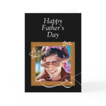Carte personnalisée pour la fête des Pères avec ph