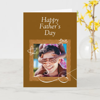 Carte personnalisée pour la fête des Pères avec ph