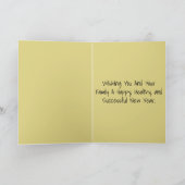 Carte personnalisée pour la nouvelle année (Intérieur)