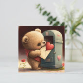 Carte personnalisée pour la Saint-Valentin (Debout devant)