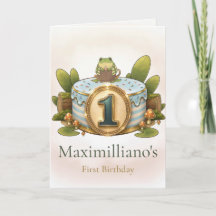 Carte personnalisée pour le 1er anniversaire de Zo
