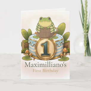 Carte personnalisée pour le 1er anniversaire de Zo