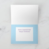 Carte personnalisée pour le premier anniversaire ! (Intérieur)