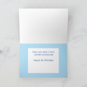 Carte personnalisée pour le quatrième anniversaire (Intérieur)