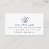 Carte personnalisée pour l'encart de la fête du th (Devant)