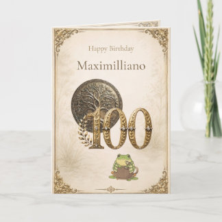 Carte personnalisée pour les 100 ans de Zochi