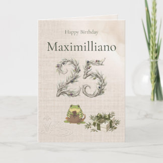 Carte personnalisée pour les 25 ans de Zochi