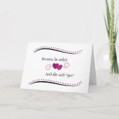 Carte personnalisée pour les 35 ans de mariage (Devant)