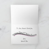 Carte personnalisée pour les 55 ans de mariage (Intérieur)