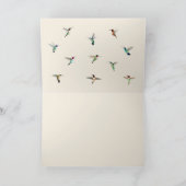 Carte personnalisée pour les colibris de retraite (Intérieur)