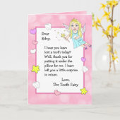 Carte personnalisée pour les dents (Fleur jaune)