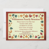 Carte personnalisée pour réunion de famille automn (Devant)