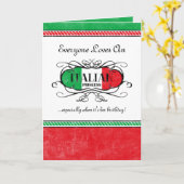 Carte personnalisée Princesse italienne (Fleur jaune)