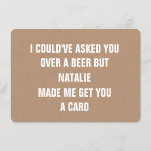 Carte personnalisée Proposition Funny Groomsman