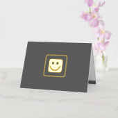 Carte personnalisée Real Gold Foil Smile (Orchidée)