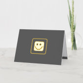 Carte personnalisée Real Gold Foil Smile (Recto)