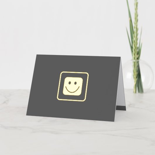 Carte personnalisée Real Gold Foil Smile (Recto)
