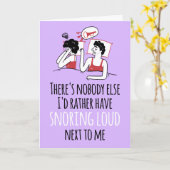 CARTE PERSONNALISÉE Ronflement Fort Impertinent Ro (Fleur jaune)