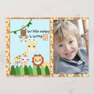 Carte personnalisée Safari Anniversaire