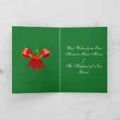 Carte personnalisée Samoyed Christmas Holiday (Intérieur)