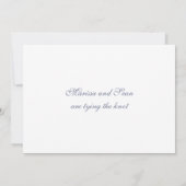 Carte personnalisée 'Save the Date' avec lauriers (Dos)