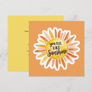 Carte personnalisée « Tu es comme un rayon de sole