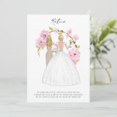 Carte personnalisée "Veux-tu être ma demoiselle d' (Debout devant)