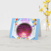 Carte Personnaliser (Fleur jaune)