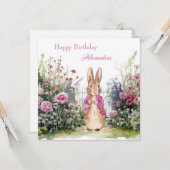 Carte Personnaliser Ajouter le nom de l'enfant Pierre le (Devant/Arrière en situation)