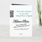 Carte personnaliser arc-en-ciel turquoise à toute occasi (Dos)