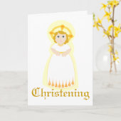 Carte Personnaliser-baptême (Fleur jaune)