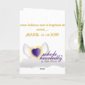 Carte Personnaliser-baptême miraculeuse (Dos)