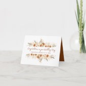 Carte Personnaliser Boho Terracotta Mariage Félicitation (Devant)