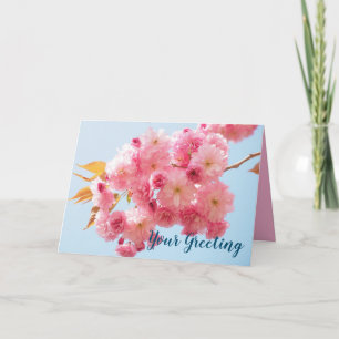 Carte Personnaliser Cette Double Fleur De Cerisier